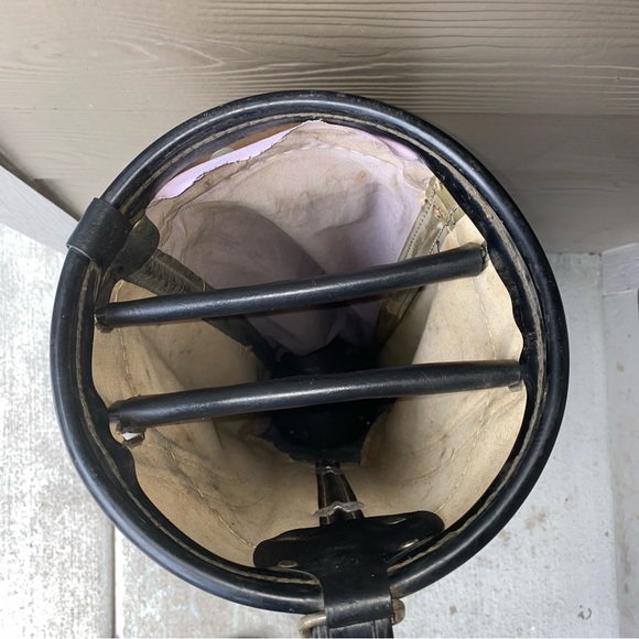 Vintage Atlantic Clyvenu Leather Black Golf Bag, Dri Grip Bottom - Picture 4 of 10